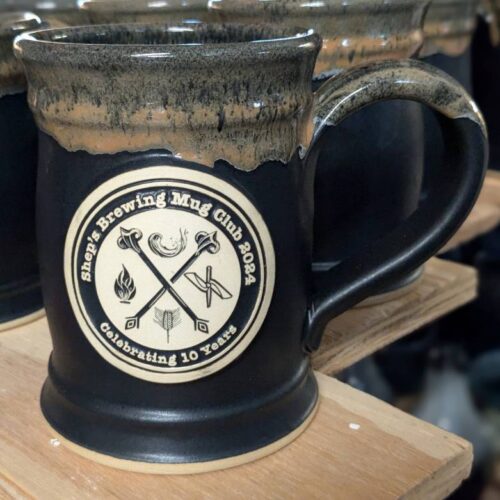 black custom beer stein barrel