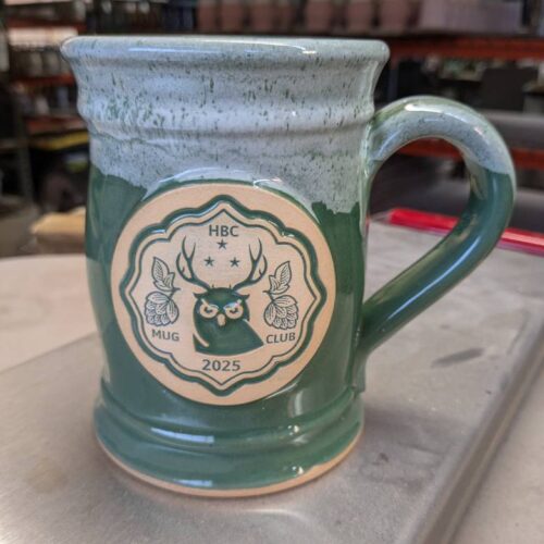 green custom beer stein barrel