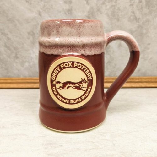 red custom beer stein bavarian