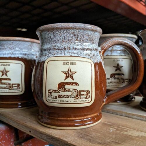 brown custom beer stein lodge