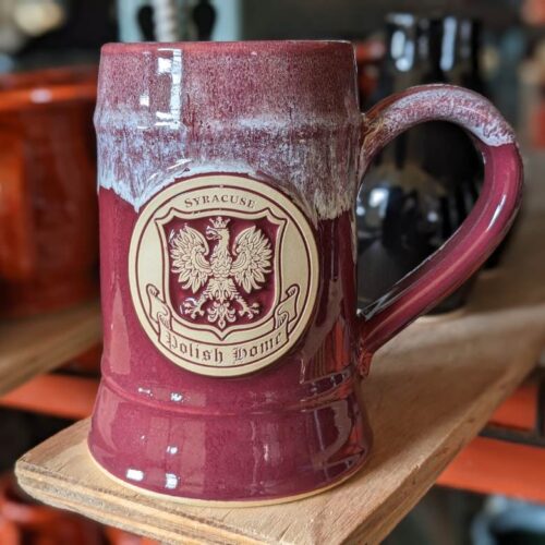 pink custom beer stein smokestack