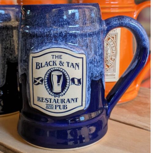 blue custom beer stein tavern