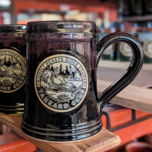 black custom beer stein traditional