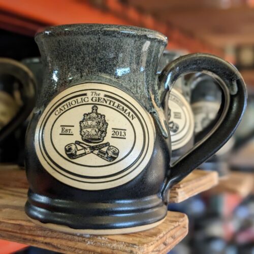 black custom coffee mugs with logo