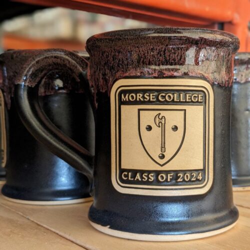 black custom coffee mugs with logo